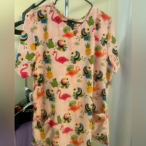 Women’s Tropical Scrub Top